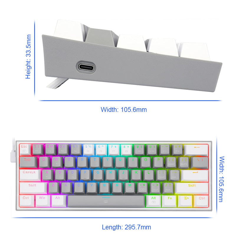 Redragon Cheetah® - Teclado mecânico K688, RGB, Switch Outemu MK2 - Startech Store