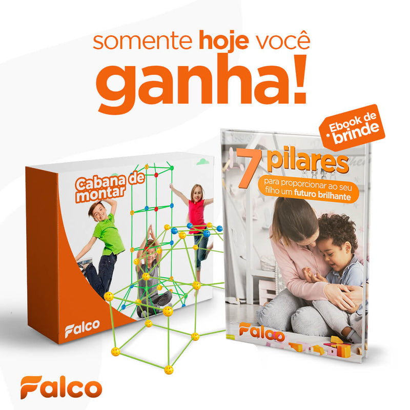 Kit de Construção Cabana Kids + Lona (BRINDE!) + Ebook Desenvolvimento Infantil (BRINDE!) - Startech Store