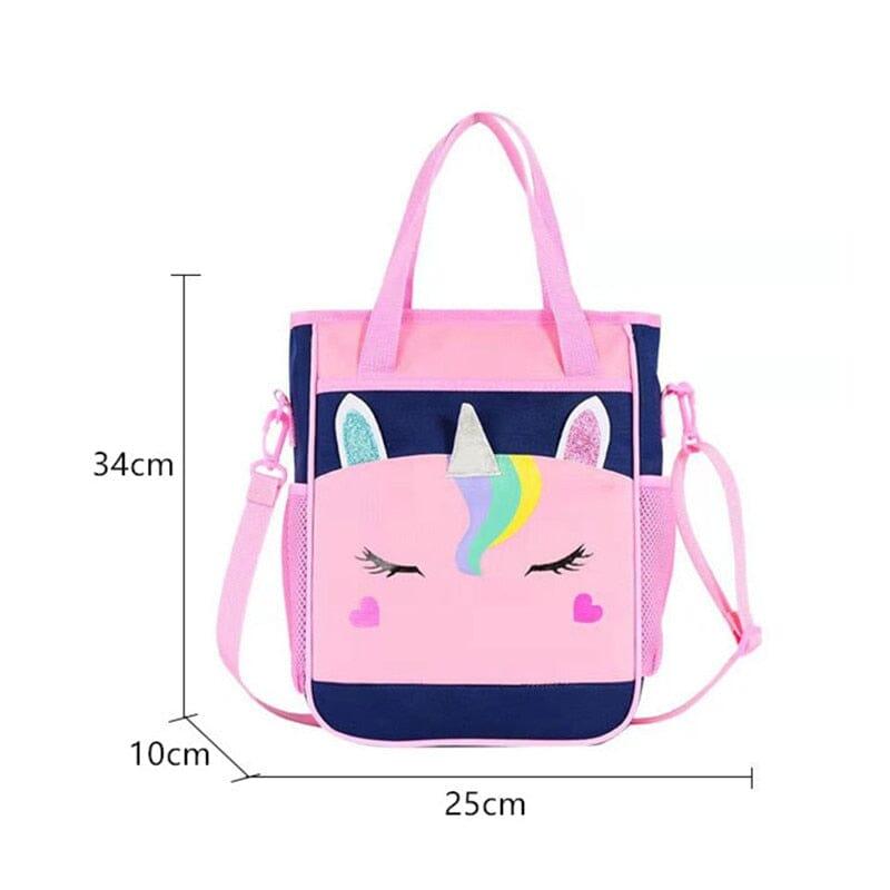 Mochila Escolar Infantil Unicórnio - Acompanha Estojo e Lancheira - Startech Store