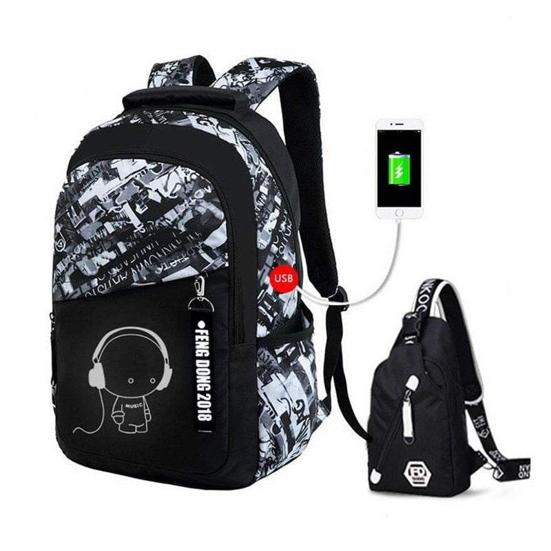 Mochila Escolar Masculina + Shoulder Bag de Brinde - Startech Store