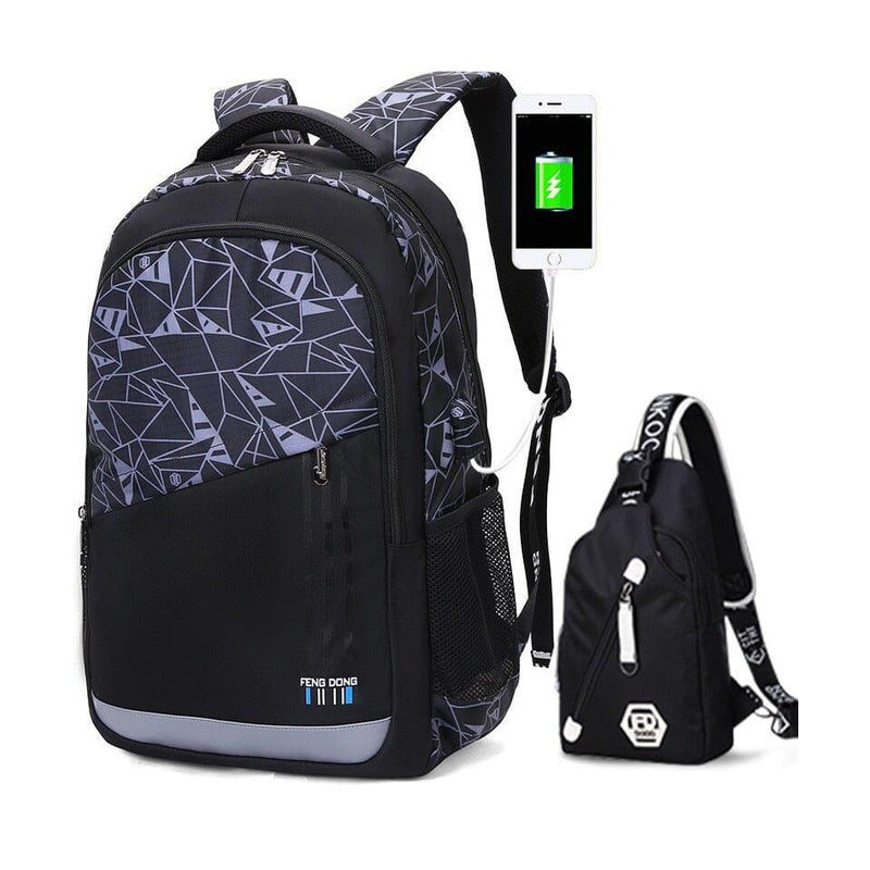 Mochila Escolar Masculina + Shoulder Bag de Brinde - Startech Store