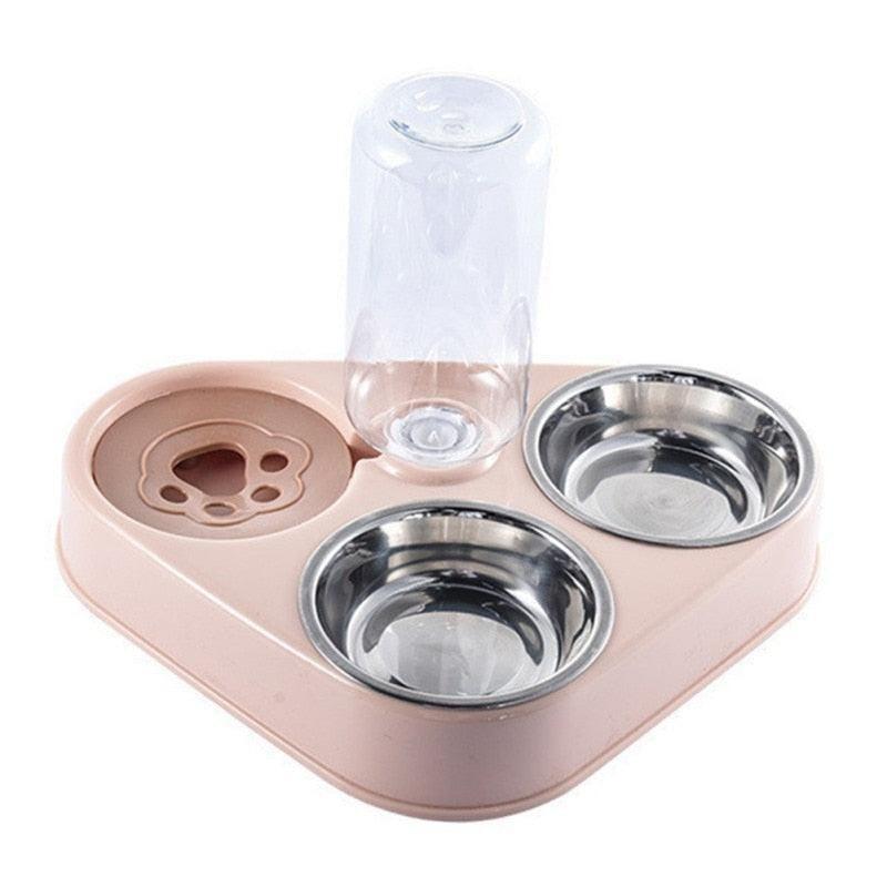 Tigela de Comida e Água com Garrafa para Pets - Startech Store