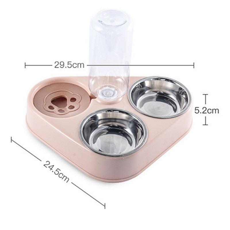 Tigela de Comida e Água com Garrafa para Pets - Startech Store