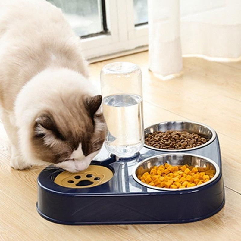 Tigela de Comida e Água com Garrafa para Pets - Startech Store